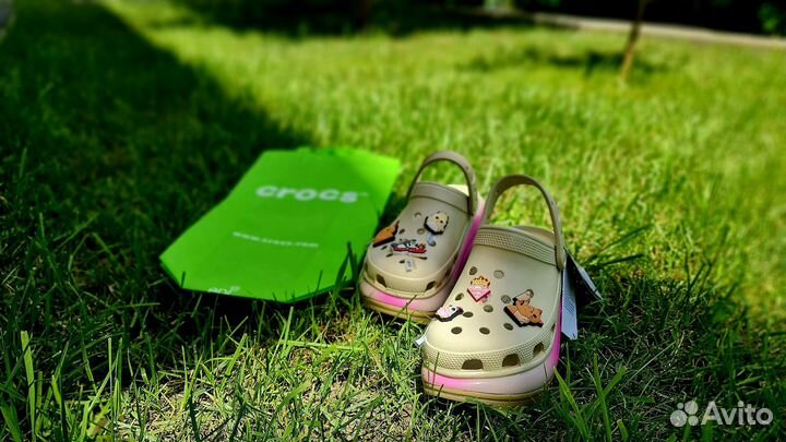 Crocs сабо mega crush colordip clog