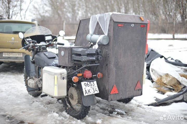 Зимняя коляска для мотоцикла урал\днепр