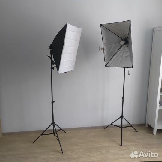 Софтбокс постоянный свет на 1 лампу + штатив 2 м