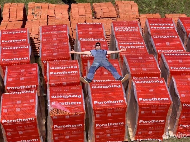 Керамический блок Porotherm, поризованный блок