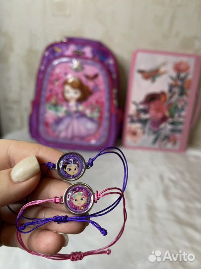 Рюкзак / портфель и папка для девочки