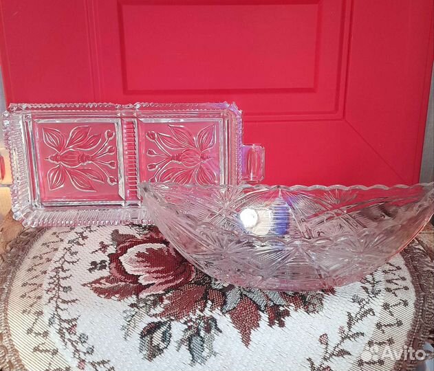 Салатники хрустальные