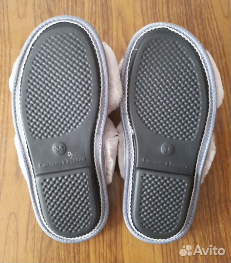 Тапочки эко-мех кролик