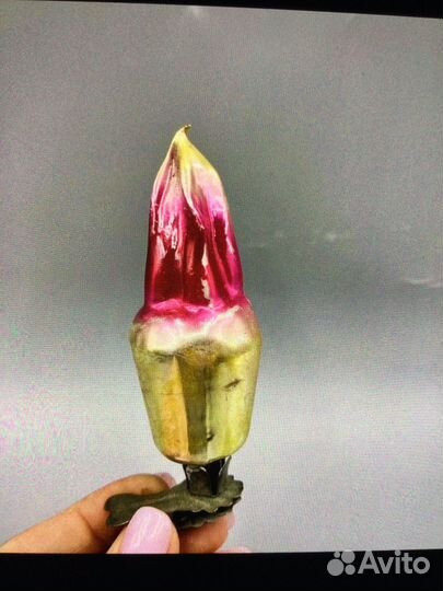 Елочная игрушка факел