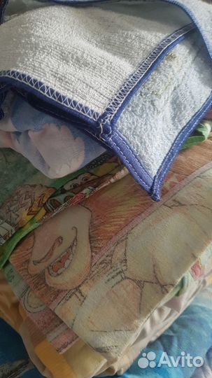 Ветошь бу постельное, полотенца, одежда