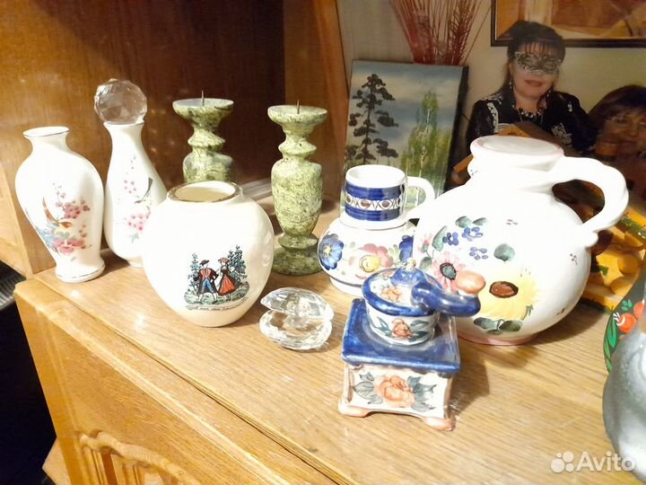 Вазочки, подсвешники, статуэтка