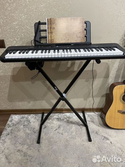 Синтезатор casio st s300 наушники и подставка