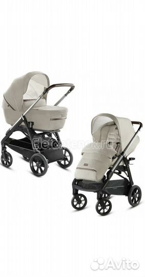 Италия.Коляска 2в1 Инглезина складывается с блоком