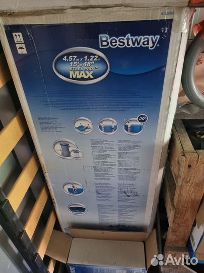 Каркасный бассейн bestway 4,57м 1,22м