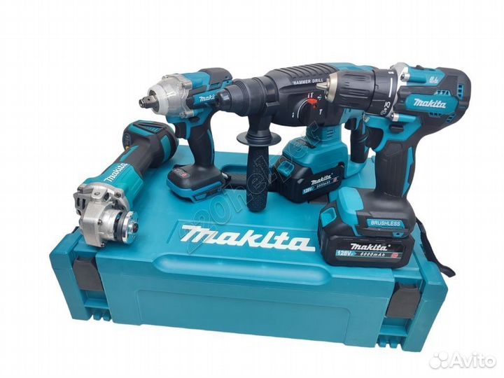 Набор бесщеточного инструмента Makita 4в1