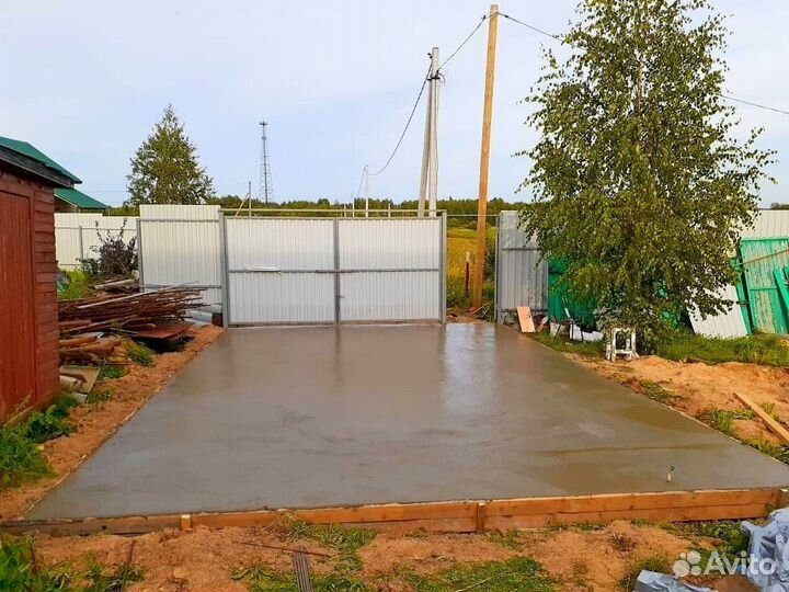 Отмостка вокруг дома и бетонные работы