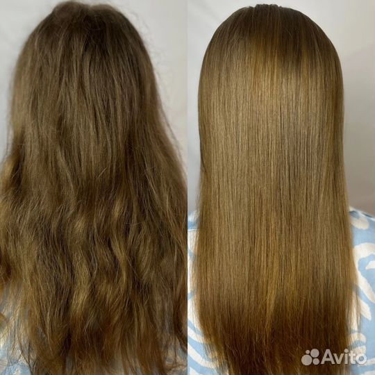 Кератиновое выпрямление волос