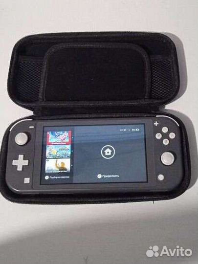 Nintendo switch lite серый