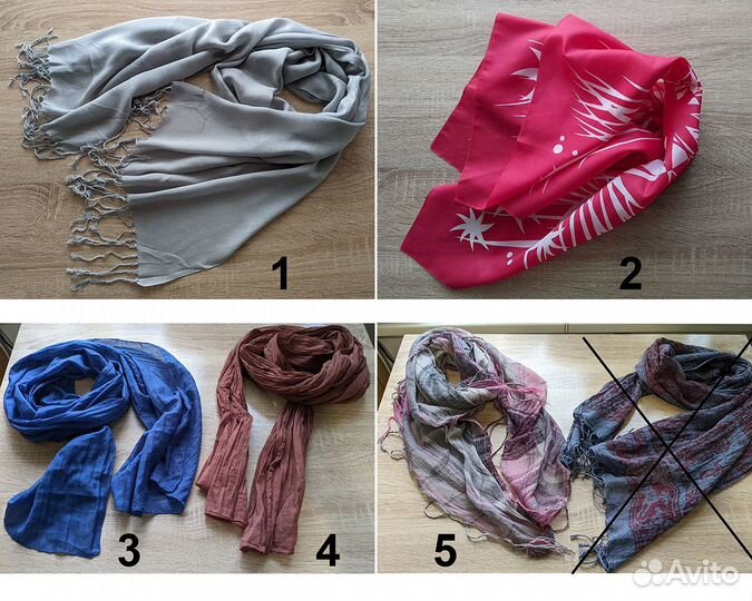 Шарфы, платки, палантины разные