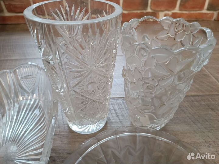 Хрустальная посуда и вазы