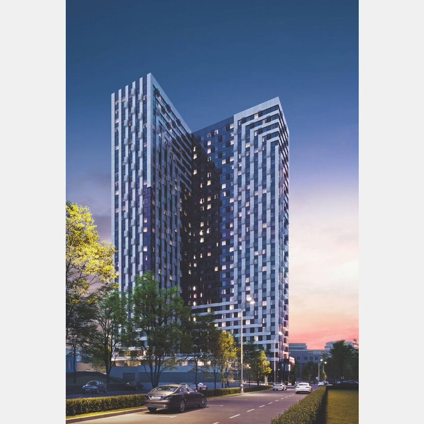 2-к. апартаменты, 56,7 м², 23/30 эт.