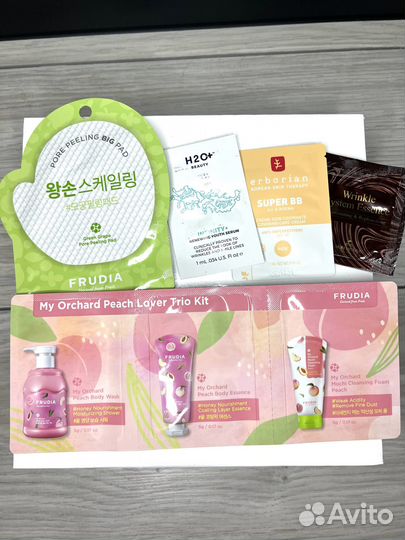 Миниатюры косметики erborian, Bioderma, frudia