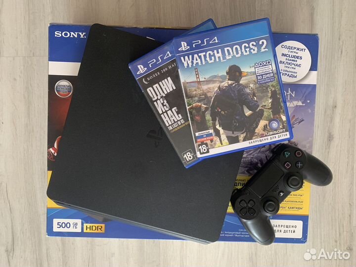 Sony PS4 Slim 2 диска