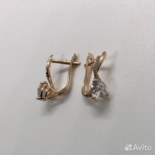 Золотые серьги 585 пробы