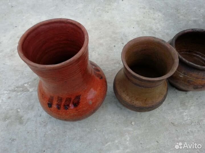 Керамические горшки крынка кувшин