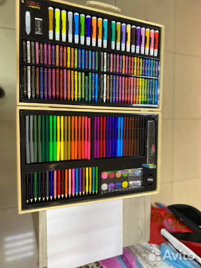 Художественный набор 220 деталей деревянный