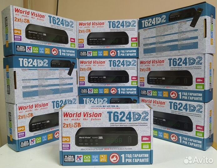World Vision T624D2 приставка т2 приемник тюнер ре