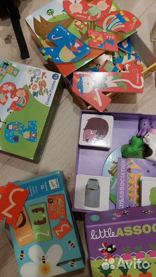 Разв.игрушки djeco, ELC, ravensburger, larsen