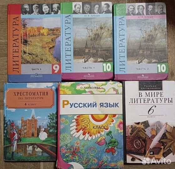 Учебники по русскому языку и литературе