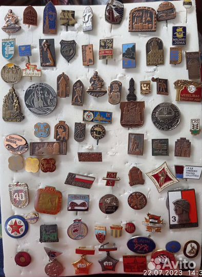 Значки СССР тяжелые иностранные