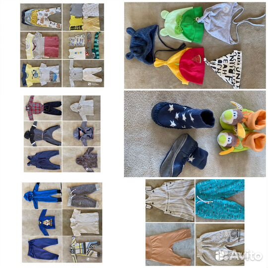 Брендовые вещи пакетом (47 шт) на 74;80;82 до 1 г