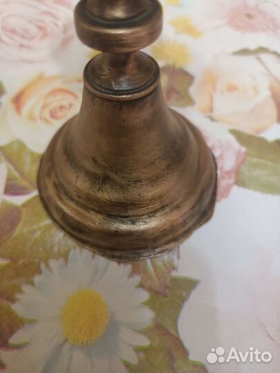 Подсвечник медный старинный