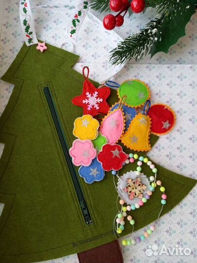 Игрушка Елочка из фетра