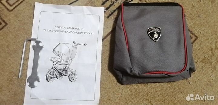 Детский трехколесный велосипед Lamborghini