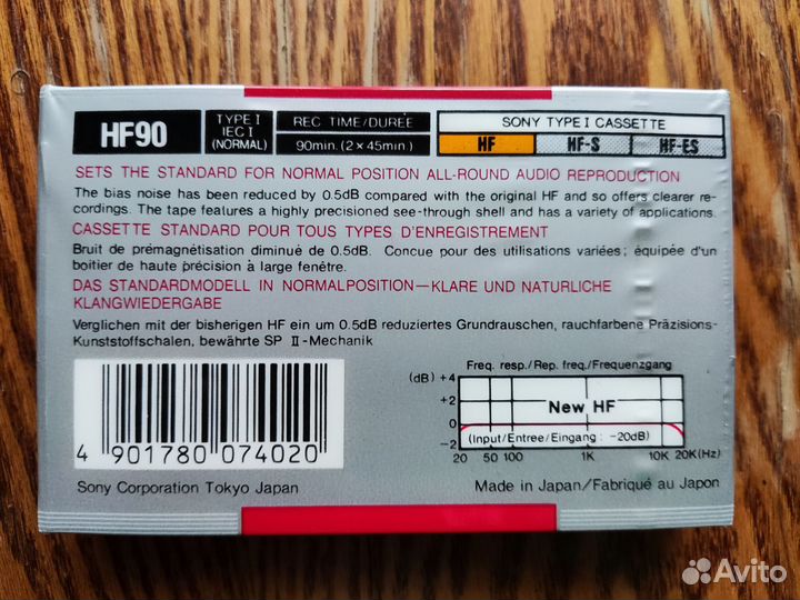 Чистые аудиокассеты Sony