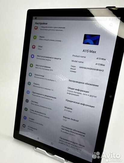 Планшет A 15 max 6 128гб