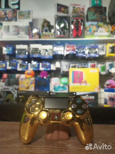 Золотой - Кастомный геймпад PS4