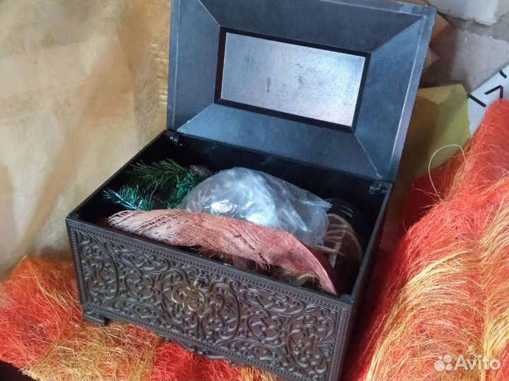 Шкатулка ларец СССР металл
