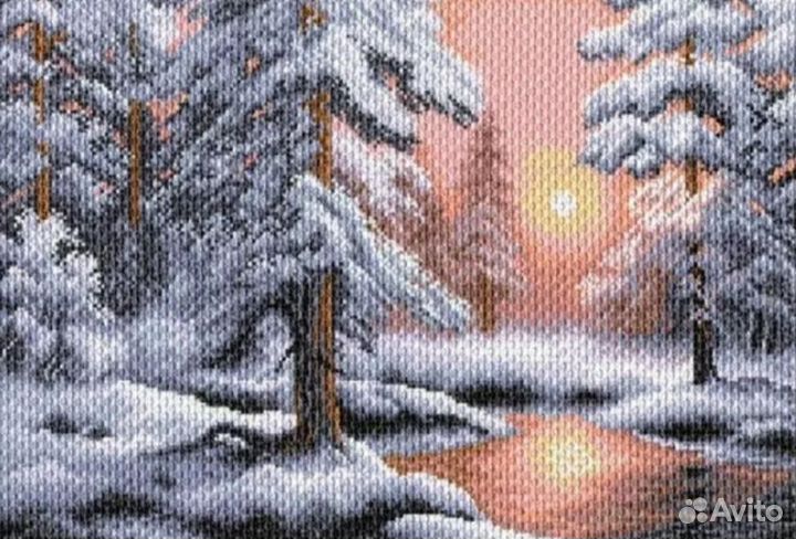 Канва для вышивания с рисунком