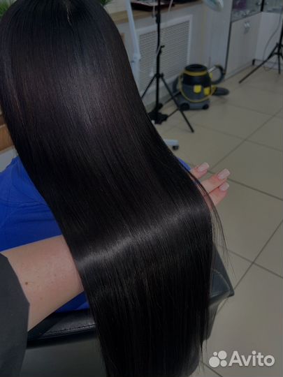 Кератиновое выпрямление волос
