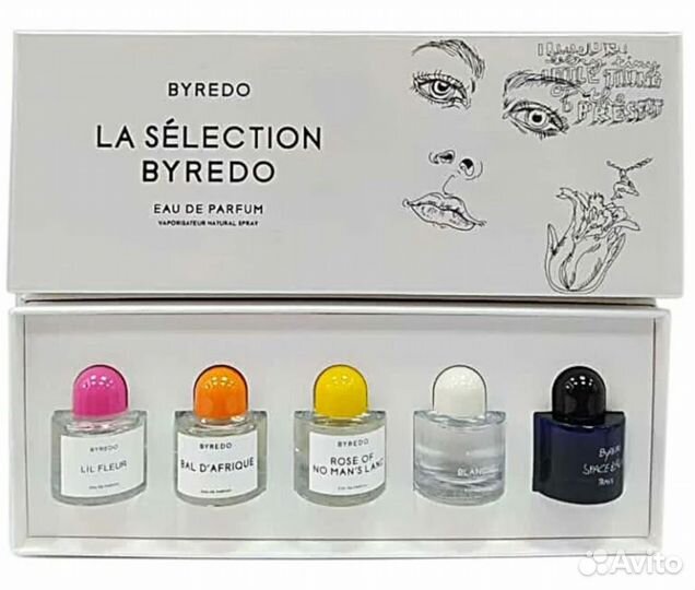 Byredo набор парфюма подарочный 5 штук по 10ml