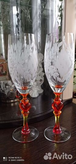 Гусь хрустальный фужеры СССР