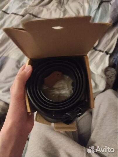 Мужской кожаный ремень