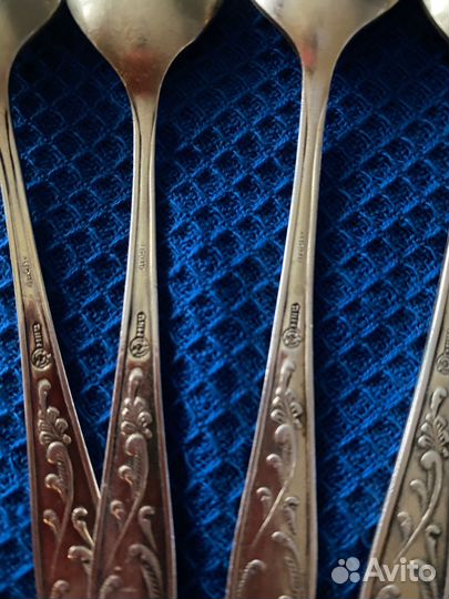 Мельхиоровые чайные ложки,ссср80гг