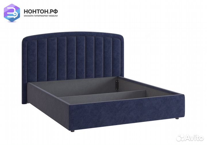 Кровать Сиена 2 1.6 м синяя