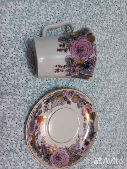 Продам бокал чашка с блюдцем СССР