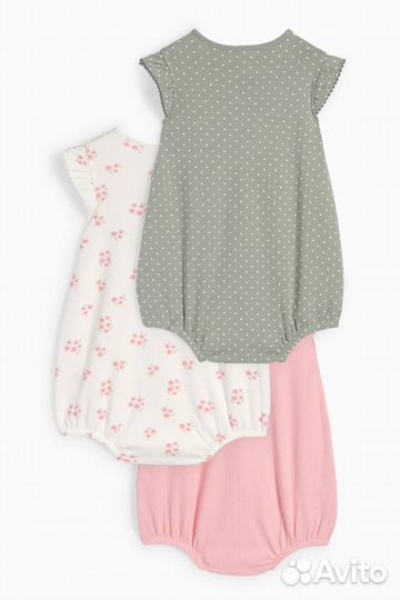 Песочники из 3-х шт. C&A р. 62, 74, 92, 98