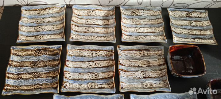 Столовый сервиз керамика Уютерра квадратный