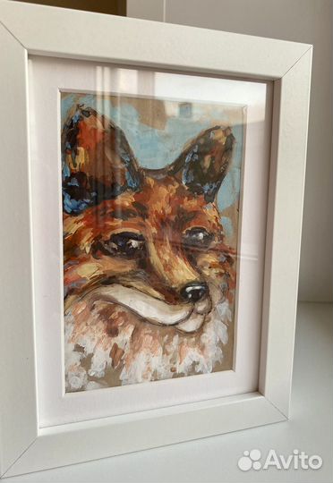 Мини-картина Лиса; Открытки С Днём Рожден