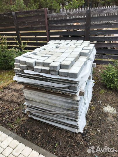 Тротуарная плитка Braer Классико, белый, 60 мм