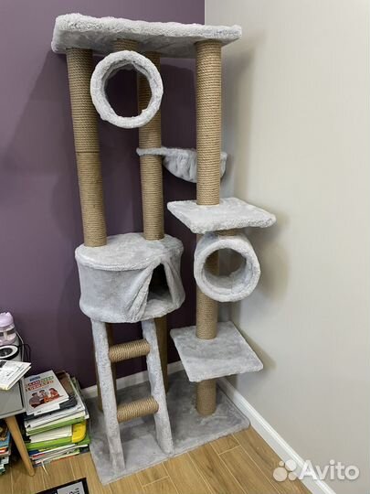 Когтеточка, большой домик для кошки